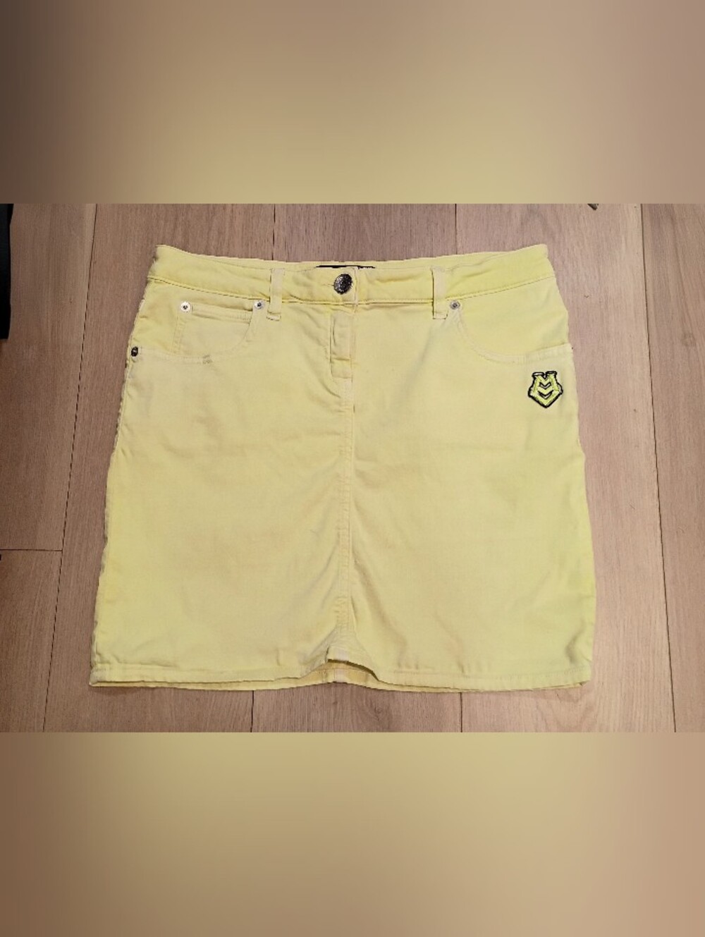 Love Moschino Light Neon Yellow Skirt 8